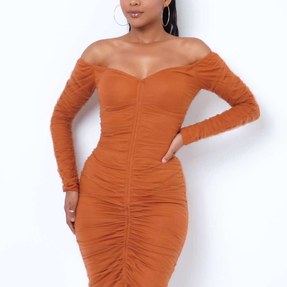 Rust Color Dress
